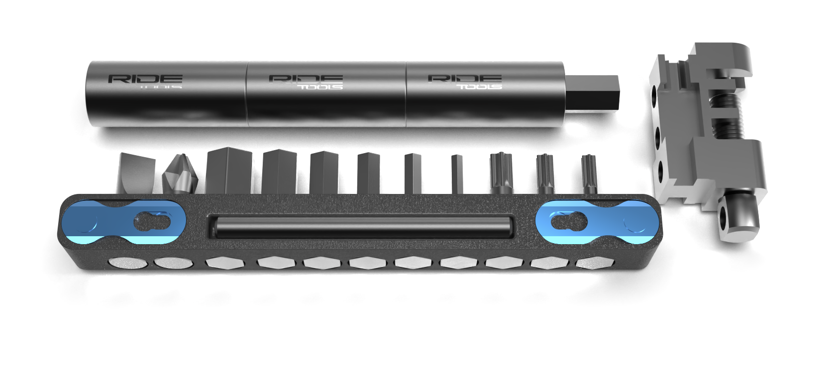 Bar tool layout with bits