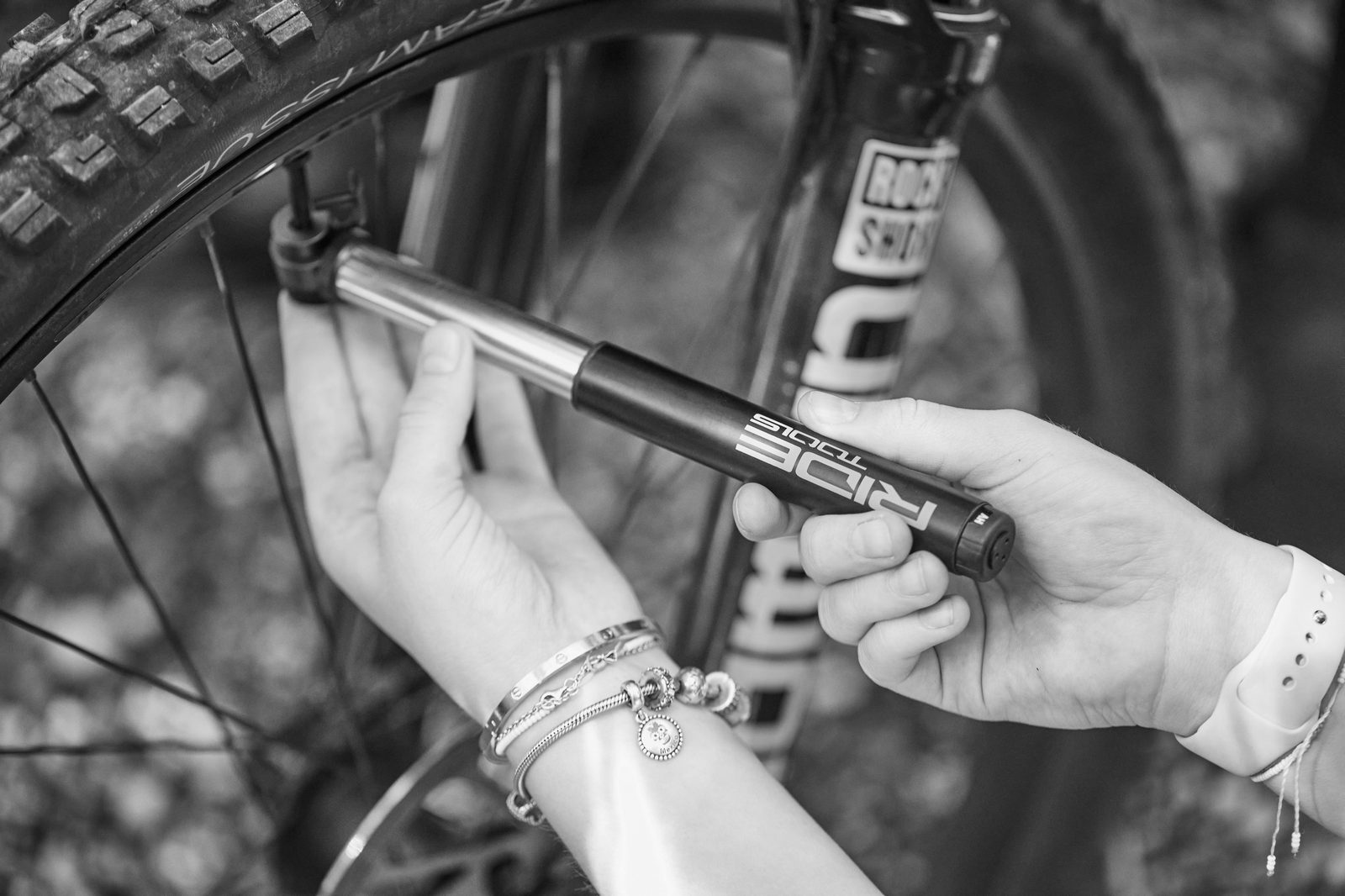 Bike repair lifestyle shot